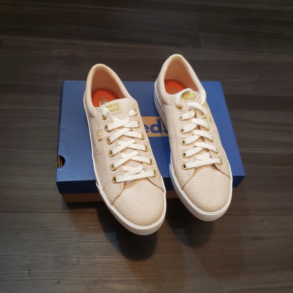Keds Jump Kick Platform Sneakers in Taupe